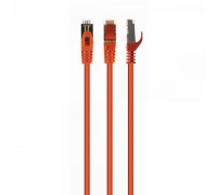 Патч корд Cablexpert PP6A-LSZHCU-O-0.5M, S/FTP, литой, 50u" штекер с фиксатором, 0.5м, оранжевый.