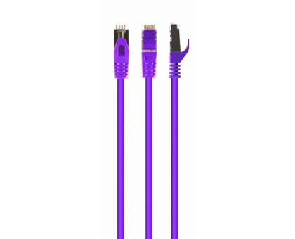 Патч корд Cablexpert PP6A-LSZHCU-V-10M, S/FTP, литой, 50u" штекер с фиксатором, 10м, пурпурный