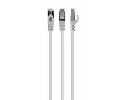 Патч корд Cablexpert PP6A-LSZHCU-W-20M, S/FTP, литой, 50u" штекер с фиксатором, 20м, белый