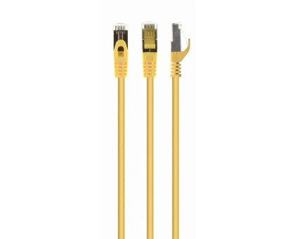 Патч корд Cablexpert PP6A-LSZHCU-Y-15M, S/FTP, литий, 50u" штекер із фіксатором, 15 м, жовтий