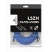 Патч корд Cablexpert PP6A-LSZHCU-B-30M, S/FTP, литий, 50u" штекер із фіксатором, 30 м, синій