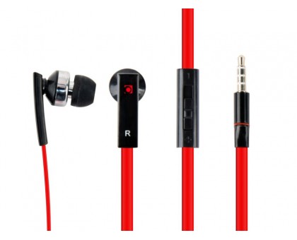Вакуумные наушники с микрофоном gmb audio MHS-EP-OPO, металлический корпус, черный цвет