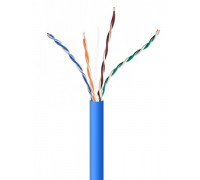 Свитая пара,Cablexpert UPC-5004E-SOL-B, CAT5e, одножильная, алюминий под медью (CCA с AWG24), неэкранированная, голубой, 305 м
