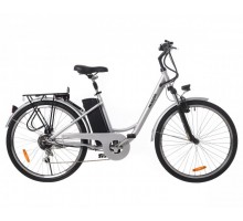Электрический велосипед Maxxter CITY (silver) 26" (серебро)