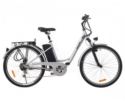 Електричний велосипед Maxxter CITY (silver) 26" (срібло)