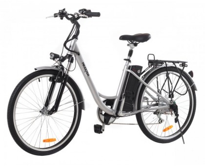 Електричний велосипед Maxxter CITY (silver) 26" (срібло)