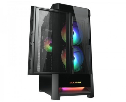Корпус компьютерный Cougar Duoface RGB, игровой, 2*140mm, 1*120mm ARGB вентиляторы, стеклянное окно
