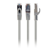 Патч корд Cablexpert PP6A-LSZHCU-1M, S/FTP, литий, 50u" штекер із фіксатором, 1.0 м, сірий