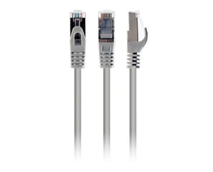 Патч корд Cablexpert PP6A-LSZHCU-1M, S/FTP, литий, 50u" штекер із фіксатором, 1.0 м, сірий