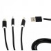 Зарядний кабель USB 3-в-1 Cablexpert CC-USB2-AM31-1M, AM-тато/Lightning/Micro/Type-C, 1.0 м.