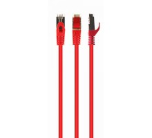Патч корд Cablexpert PP6A-LSZHCU-R-15M, S/FTP, литий, 50u" штекер із фіксатором, 15 м, червоний