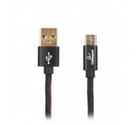 Кабель Cablexpert CCPB-C-USB-04BK, преміум якість USB 2.0 A-тато/C-тато,1 м.