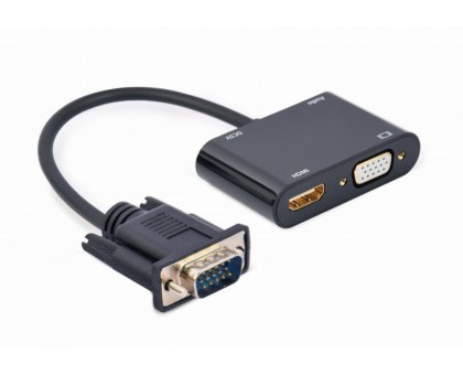 Адаптер-перехідник VGA на HDMI/VGA Cablexpert A-VGA-HDMI-02