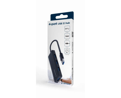 Хаб Gembird UHB-U3P4-03 на 4 порти USB 3.1