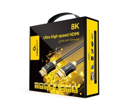 Кабель Cablexpert CCBP-HDMI8K-AOC-5M, HDMI V.2.1, вилка/вилка, з позолоченими контактами, 5 м