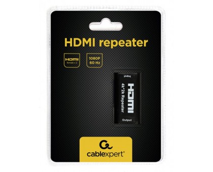 Адаптер (повторювач) Cablexpert DRP-HDMI-02, HDMI "мама" 19 пін /HDMI  "мама" 19 пін