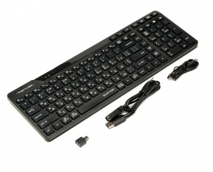 Клавіатура бездротова A4Tech FBK27C AS (Black) Fstyler, (BT + 2.4 ГГц), з акумулятором, quiet key, колір чорний Клавіатура бездротова A4Tech FBK27C AS (Black) Fstyler, (BT + 2.4 ГГц), з акумулятором, quiet key, колір чорний