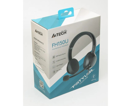 Гарнітура A4-Tech FH150U (Black) USB, колір чорний