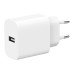 Мережевий зарядний пристрій Gembird TA-UC-1A12-01, 1 USB-A 5V/2.4A (12W), білий