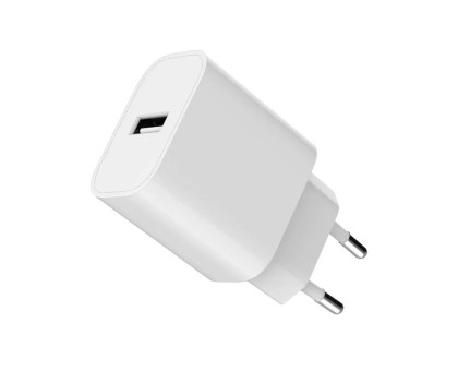 Мережевий зарядний пристрій Gembird TA-UC-1A12-01, 1 USB-A 5V/2.4A (12W), білий