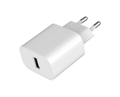 Мережевий зарядний пристрій Gembird TA-UC-1A12-01, 1 USB-A 5V/2.4A (12W), білий