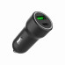 Автомобільний зарядний пристрій Gembird TA-UC-A2PDQC20-CAR-01, 1xUSB-A (18W QC3.0)+ 1xUSB-C (20W PD), чорний