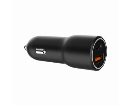Автомобільний ЗП Gembird TA-UC-AC2PDQC38-CAR-01, 1xUSB-A (18W QC3.0) + 1xUSB-C (PD 20W), чорний