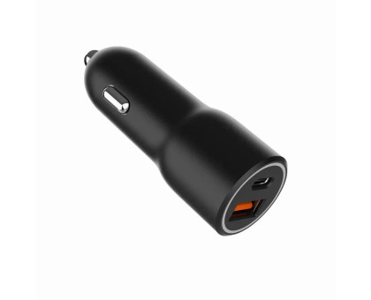Автомобільний ЗП Gembird TA-UC-AC2PDQC38-CAR-01, 1xUSB-A (18W QC3.0) + 1xUSB-C (PD 20W), чорний