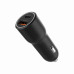 Автомобільний ЗП Gembird TA-UC-AC2PDQC38-CAR-01, 1xUSB-A (18W QC3.0) + 1xUSB-C (PD 20W), чорний