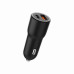Автомобільний ЗП Gembird TA-UC-AC2PDQC38-CAR-01, 1xUSB-A (18W QC3.0) + 1xUSB-C (PD 20W), чорний