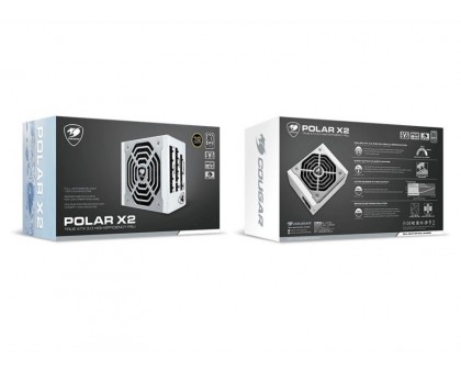 Блок живлення Cougar POLAR X2 1200, 1200 Вт, 80 Plus Platinum, модульний, ATX 3.0, Modular, 135мм Silent Fan