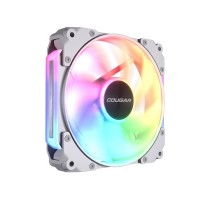 Корпусний вентилятор Cougar Apolar 120 ARGB (White) 120мм Hydro Dynamic Bearing, 4 Pin PWM / 3 Pin ARGB з ARGB підсвічуванням, білий