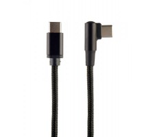 Кабель кутовий Cablexpert CC-USB2-CMCML-0.2M, USB 2.0 С-тато/С-тато, 0.2 м.