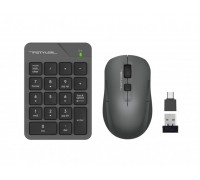 Комплект бездротовий клавіатура цифрова з мишою A4Tech Fstyler FG1600C Air2 (Grey), сірий колір