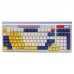 Механическая игровая клавиатура Bloody B950 RGB (Warrior Blue), белая, RGB подсветка клавиш, LK Libra Brown Switch, USB