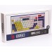 Механическая игровая клавиатура Bloody B950 RGB (Warrior Blue), белая, RGB подсветка клавиш, LK Libra Brown Switch, USB