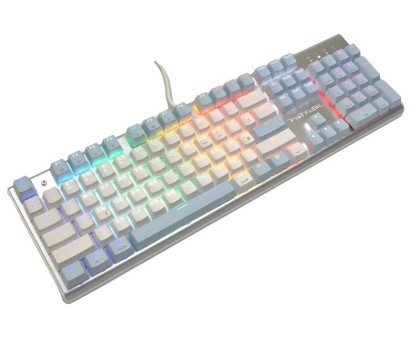 Клавіатура A4Tech FS100 (Icy Blue) механічна ігрова, неонове підсвічування, USB, FS Switches, срібляста