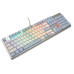 Клавіатура A4Tech FS100 (Icy Blue) механічна ігрова, неонове підсвічування, USB, FS Switches, срібляста