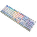 Клавіатура A4Tech FS100 (Icy Blue) механічна ігрова, неонове підсвічування, USB, FS Switches, срібляста