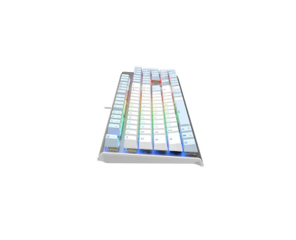 Клавіатура A4Tech FS100 (Icy Blue) механічна ігрова, неонове підсвічування, USB, FS Switches, срібляста