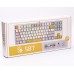 Механическая игровая клавиатура Bloody S87 (Energy White), красные свитчи, USB, RGB подсветка, BLMS TKL Switch, белая