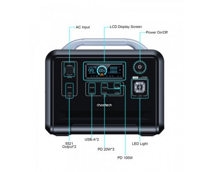 Зарядная станция Choetech BS005-EU-BK 1200Вт