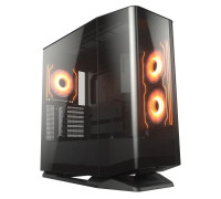 Корпус комп'ютерний Cougar FV270 RGB Black Ігровий, 3*120mm, 1*140mm, ARGB Fan Pre-installed, Type-C x1, USB3.0 x2, Audio x1, чорний