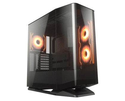 Корпус комп'ютерний Cougar FV270 RGB Black Ігровий, 3*120mm, 1*140mm, ARGB Fan Pre-installed, Type-C x1, USB3.0 x2, Audio x1, чорний