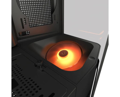 Корпус комп'ютерний Cougar FV270 RGB Black Ігровий, 3*120mm, 1*140mm, ARGB Fan Pre-installed, Type-C x1, USB3.0 x2, Audio x1, чорний