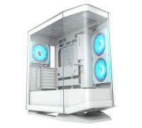 Корпус комп'ютерний Cougar FV270 RGB White Ігровий, 3*120mm, 1*140mm, ARGB Fan Pre-installed, Type-C x1, USB3.0 x2, Audio x1, білий