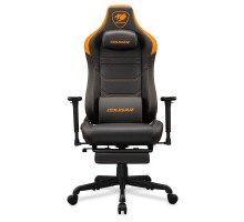 Кресло игровое Cougar ARMOR EVO S геймерское, дышащая экокожа, стальной каркас, черный с оранжевым