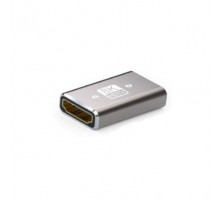 Адаптер Cablexper AP-HDMI8K-FF, HDMI "мама"/"мама", V2.1 8K@60Hz, F/F, алюміній