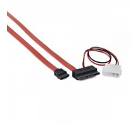 Кабель Cablexpert  CC-MSATA-001, дата кабель(Molex) папа+SATA на MicroSATA, 250 мм.