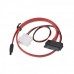 Кабель Cablexpert  CC-MSATA-001, дата кабель(Molex) папа+SATA на MicroSATA, 250 мм.